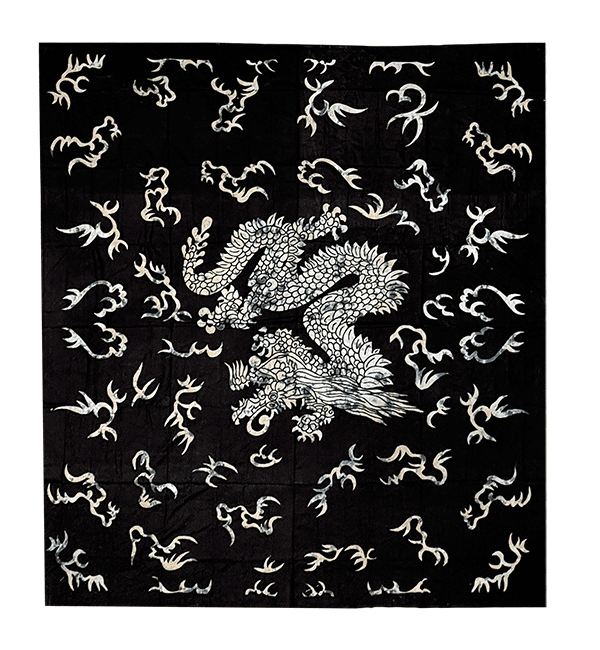 incenso em Drapeado Dragão Preto