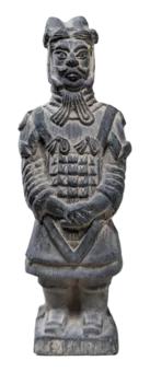 Estátua Negra em Terracota Geral 12cm