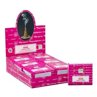 Cones de Incenso Satya Rosa 24g