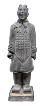 Estátua Negra em Terracota Geral 20cm