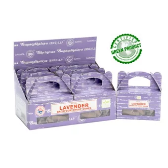 Cones de incenso backflow Satya Lavanda 24 cones
