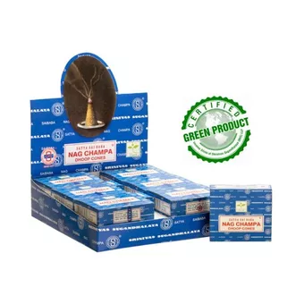 Incenso Satya Nag Champa em Cones 24g