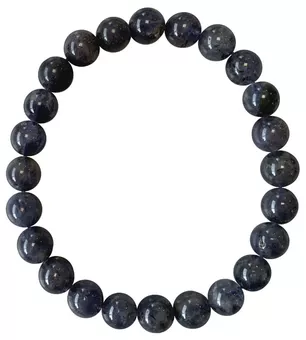 Pulseira Cordierite Lolite Contas AA 8mm