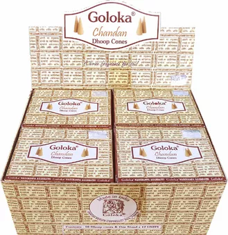 Cones de Goloka Incenso Chandan