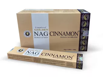 Incenso Vijayshree Golden Nag Canela 15g