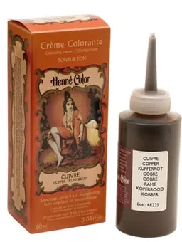 Pack de 3 cremes de coloração de hena Cobre 90ml