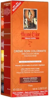 Embalagem de 3 cremes colorantes de qualidade superior com extractos vegetais de mogno sensual 100ml