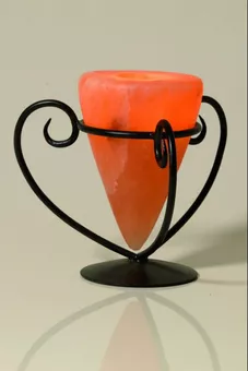 Castiçal de metal em formato de copo, 12 cm