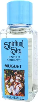 Conjunto de 6 óleos perfumados spiritual sky lily of the valley 10ml