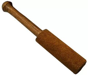 Macete de madeira bege para taça de canto 14cm