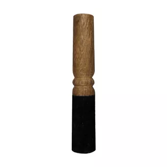 Macete de madeira preto para taça de canto 18cm