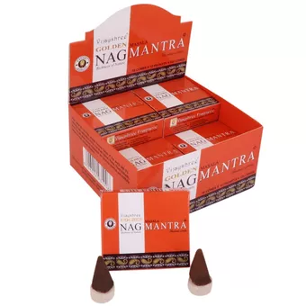 Incenso Vijayshree Golden Nag Mantra em Cones
