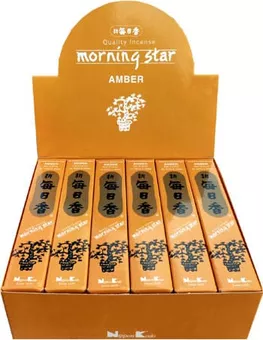 Incenso Japonês Morning Star Âmbar 50 Varetas