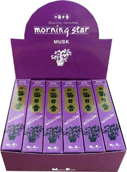 Japońskie Kadzidełka Morning Star Musk 50 Patyczków
