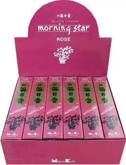Incenso Japonês Morning Star Rosa 50 Varetas