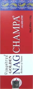 Incenso Vijayshree Golden Nag Champa Hexagonal 20g