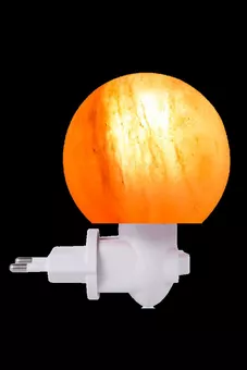 Luminária noturna esférica de sal