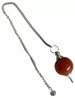 Pêndulo de esfera de cornalina 4cm