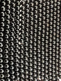 Fio de Contas Redondas de Hematita A 6 mm
