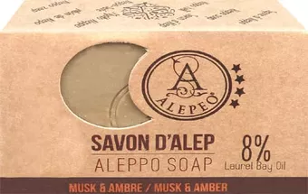 Sabonete Alepeo Alepeo Almíscar e Âmbar 8% 100g