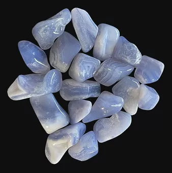 Calcedónia Azul Malawi A pedras laminadas 250g