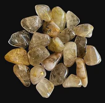 Cristal de rocha Rutilo A pedras laminadas Brasil 250g