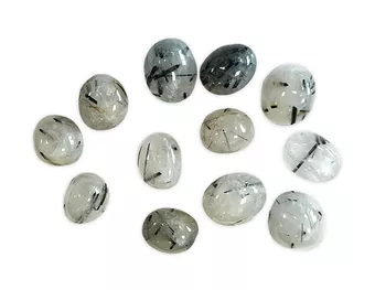 Cristal de rocha Turmalina AA pedras brasileiras laminadas 250g