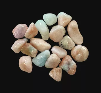Morganite Mix A pedras laminadas 250g