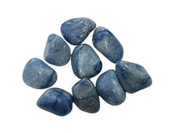 Quartzo azul AB pedras laminadas 250g