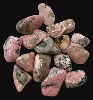 Rhodonite Perou AB pedras laminadas 250g