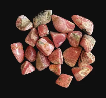 Rodocrosite Argentina AA pedras laminadas 250g