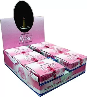 Incenso Satya Fresh Rose em Cones 24g