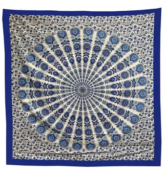 Pendente mandala azul escuro e azul claro