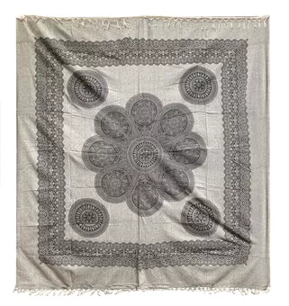 Pendente mandala preto e branco