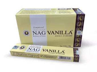 Incenso Vijayshree Golden Nag Baunilha 15g