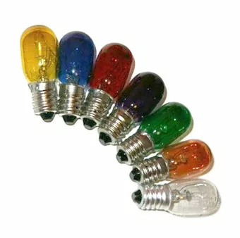 7 Lâmpadas Coloridas para Lâmpadas de Sal e Selenita 15W