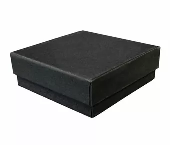 Caixa de cartão preta para oferta de jóias 10pcs x 9cm