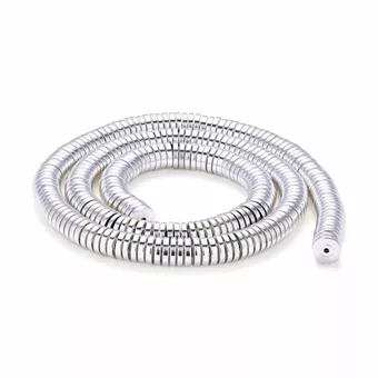 Contas espaçadoras de hematita prateada – 6×1 mm