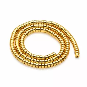Contas espaçadoras de hematita dourada – 3×1 mm