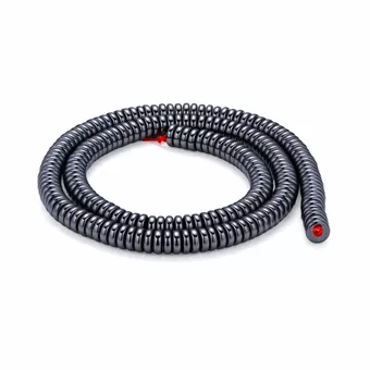 Contas espaçadoras navete em Hematite prateada 6x2mm