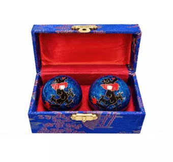 Bolas Chinesas de Massagem Dragão Azuis 4,2 cm