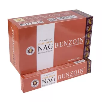 Kadzidełka Vijayshree Golden Nag Benzoes 15g