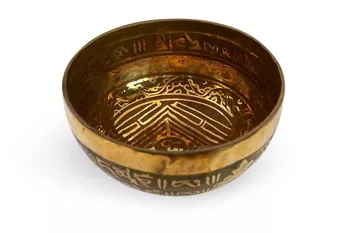 Taça de canto tibetano com gravuras - Mandala - 12cm