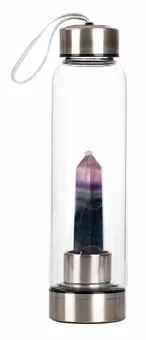 Frasco de Tadasana com ponta de Fluorite em gancho