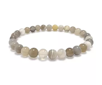 Pulseira de Ágata do Botswana A Contas de 6 mm