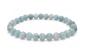 Pulseira de Água-Marinha A+ Pérolas 5,5–6,5 mm