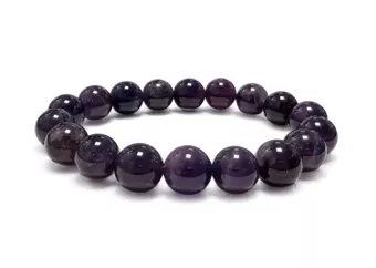 Pulseira Ametista A contas de 10mm