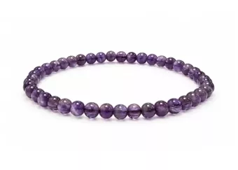 Pulseira de Ametista AA Contas 4-5 mm