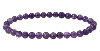 Pulseira Ametista A contas de 5,5-6,5mm