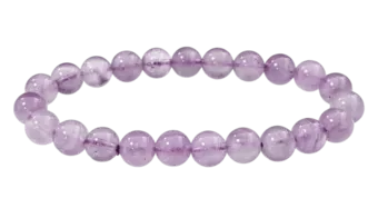 Pulseira de Ametista Lavanda A contas 8mm
